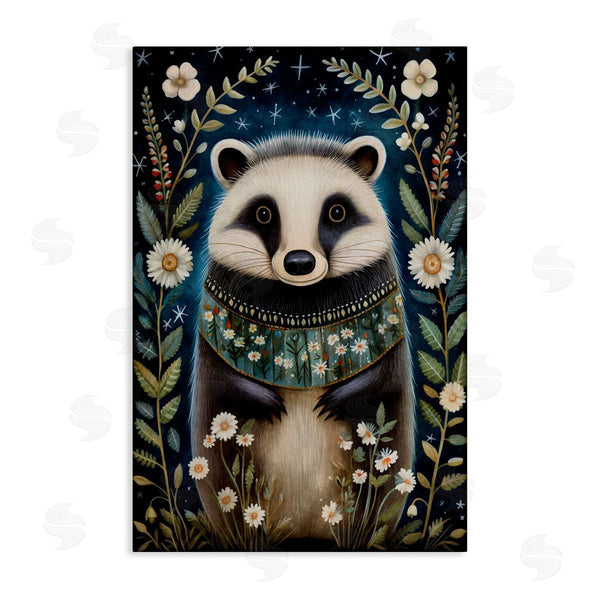 stupell industries The Dutch Lady | Woodland Pattern Badger