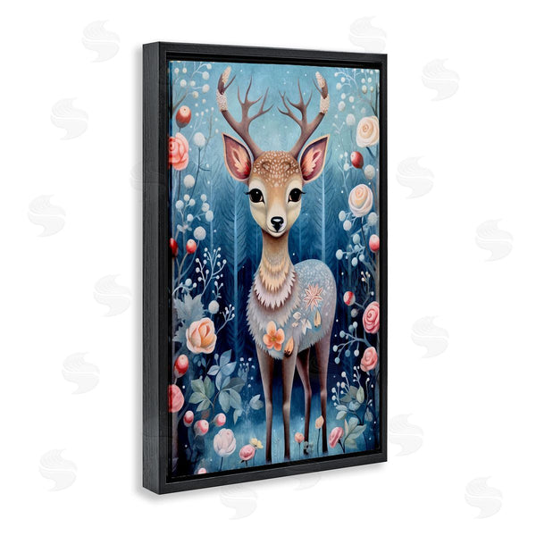 Stupell Industries The Dutch Lady | Woodland Pattern Deer