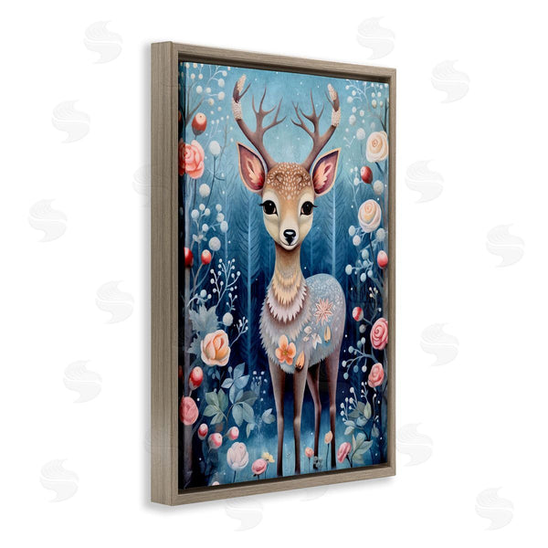 Stupell Industries The Dutch Lady | Woodland Pattern Deer