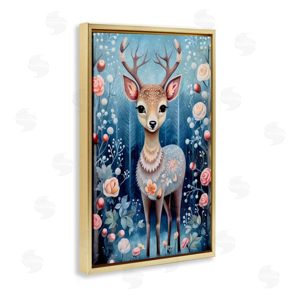 Stupell Industries The Dutch Lady | Woodland Pattern Deer