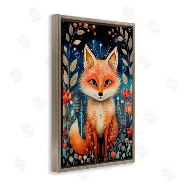 Stupell Industries The Dutch Lady | Woodland Pattern Fox
