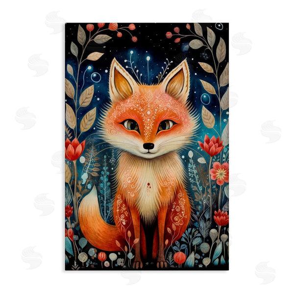 stupell industries The Dutch Lady | Woodland Pattern Fox