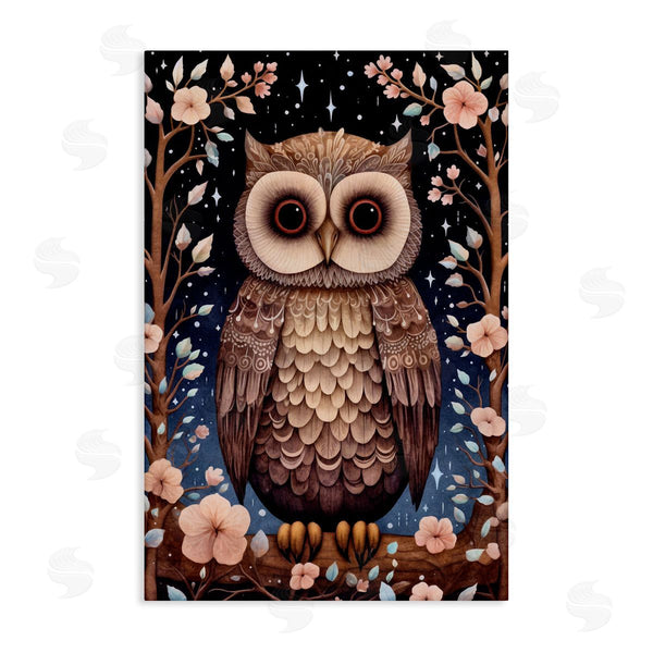 stupell industries The Dutch Lady | Woodland Pattern Owl