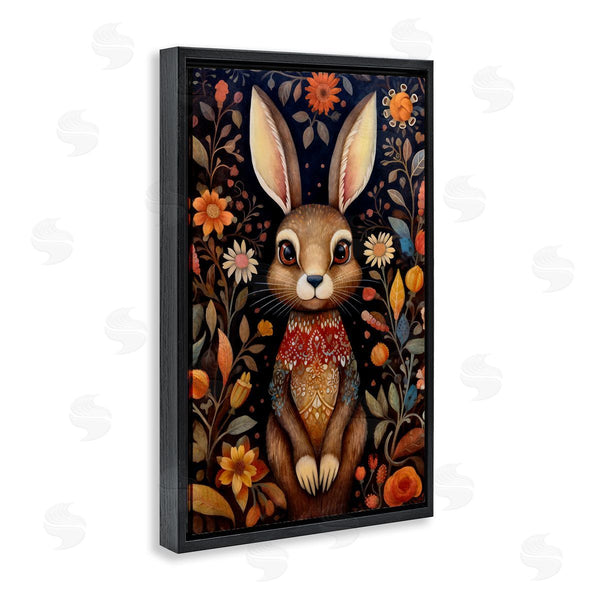 Stupell Industries The Dutch Lady | Woodland Pattern Rabbit