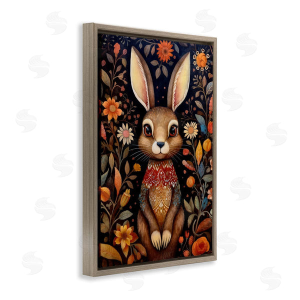 Stupell Industries The Dutch Lady | Woodland Pattern Rabbit