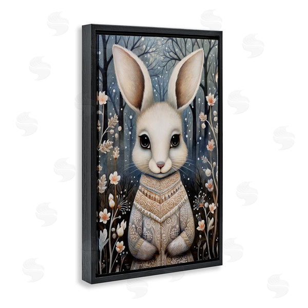 Stupell Industries The Dutch Lady | Woodland White Rabbit