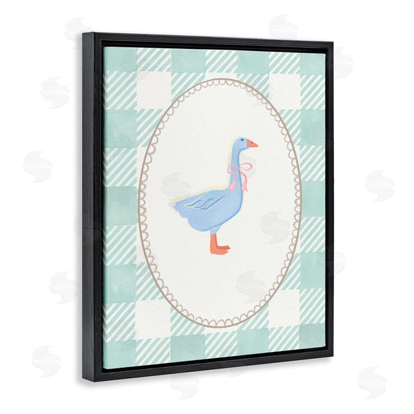 Stupell Industries The Paper Curator | Goose On Soft Green Plaid Wall Art