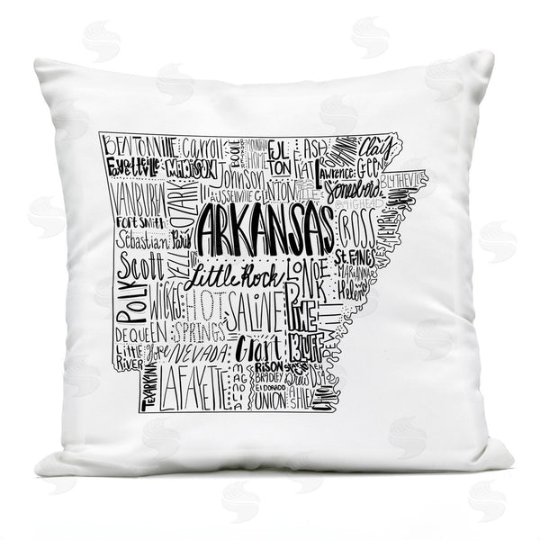 Stupell Industries The Saturday Evening Post | Arkansas State Shape Printed Throw Pillow