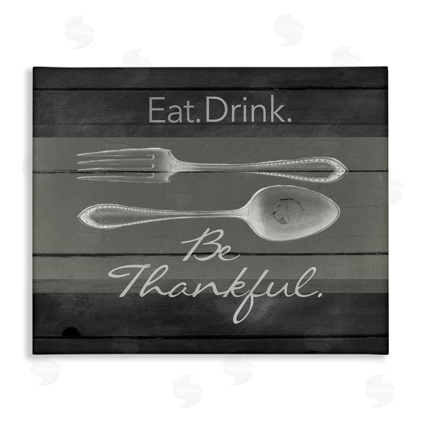 stupell industries The Saturday Evening Post | Eat Drink Be Thankful Silverware