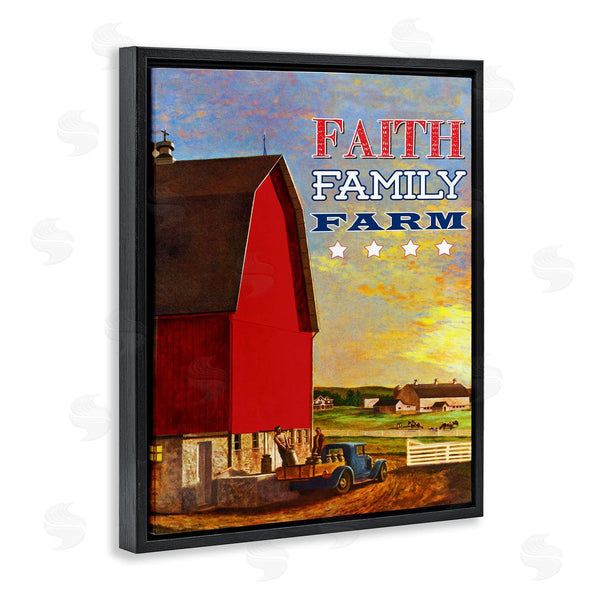 Stupell Industries The Saturday Evening Post | Faith Family Farm American Rustic