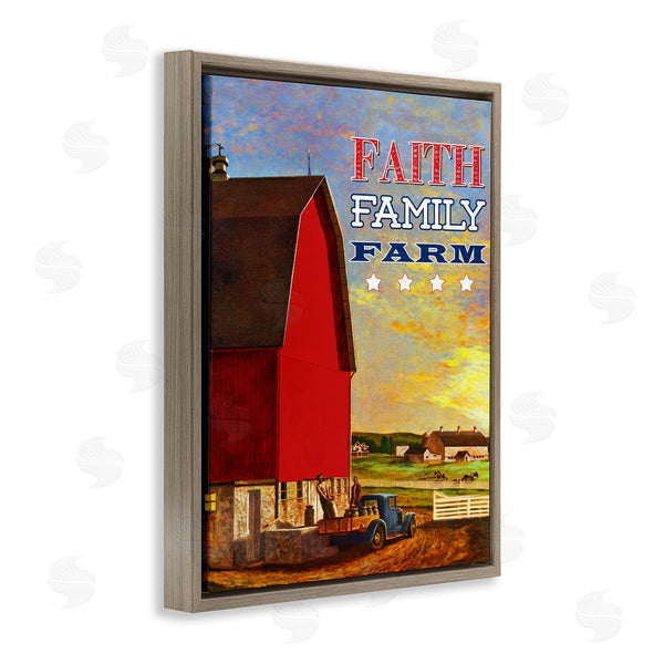 Stupell Industries The Saturday Evening Post | Faith Family Farm American Rustic