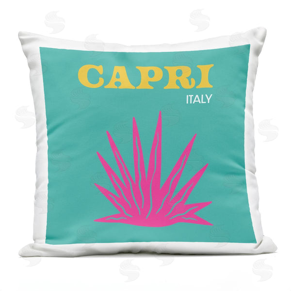 Stupell Industries The Saturday Evening Post | Floral Summer Capri Italy Printed Throw Pillow