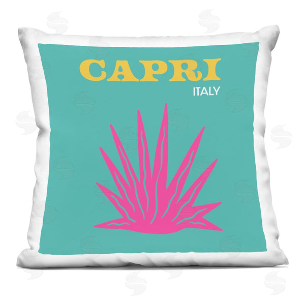 stupell industries The Saturday Evening Post | Floral Summer Capri Italy Printed Throw Pillow
