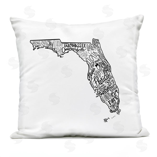 Stupell Industries The Saturday Evening Post | Florida State Shape Printed Throw Pillow