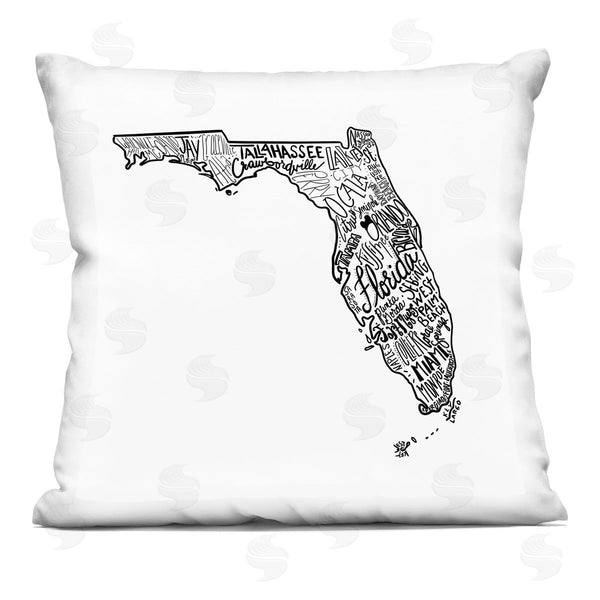 stupell industries The Saturday Evening Post | Florida State Shape Printed Throw Pillow