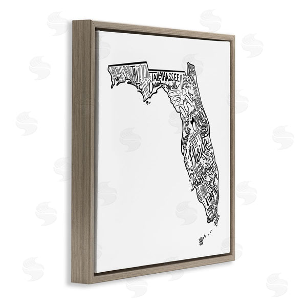 Stupell Industries The Saturday Evening Post | Florida State Typography Cities Wall Art