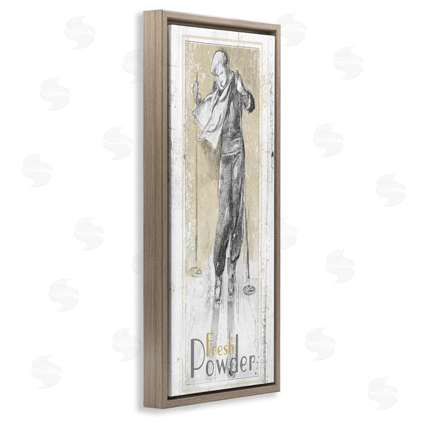 Stupell Industries The Saturday Evening Post | Fresh Powder Vintage Skiing Wall Art