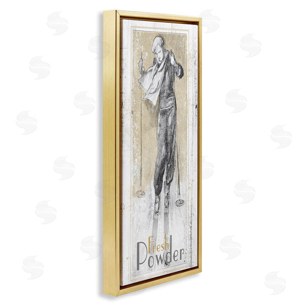 Stupell Industries The Saturday Evening Post | Fresh Powder Vintage Skiing Wall Art