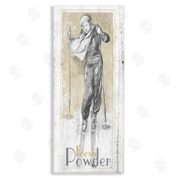 stupell industries The Saturday Evening Post | Fresh Powder Vintage Skiing Wall Art