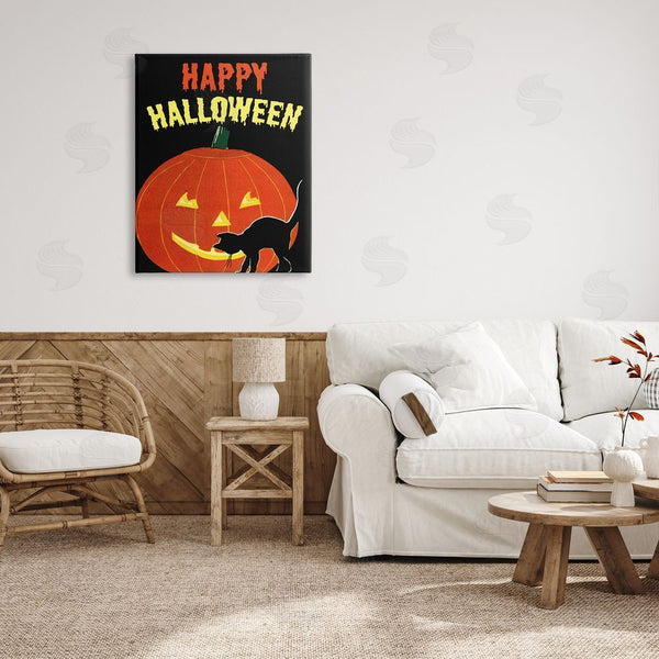 Stupell Industries The Saturday Evening Post | Happy Halloween Jack-o-Lantern Wall Art