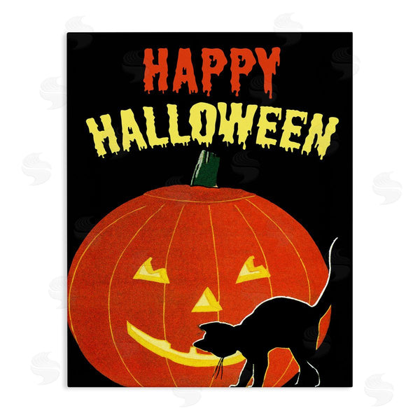stupell industries The Saturday Evening Post | Happy Halloween Jack-o-Lantern Wall Art