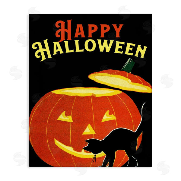 stupell industries The Saturday Evening Post | Happy Halloween Pumpkin Cat Wall Art