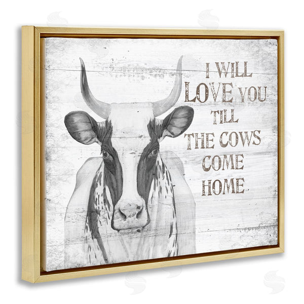 Stupell Industries The Saturday Evening Post | Love Till The Cows Come Home