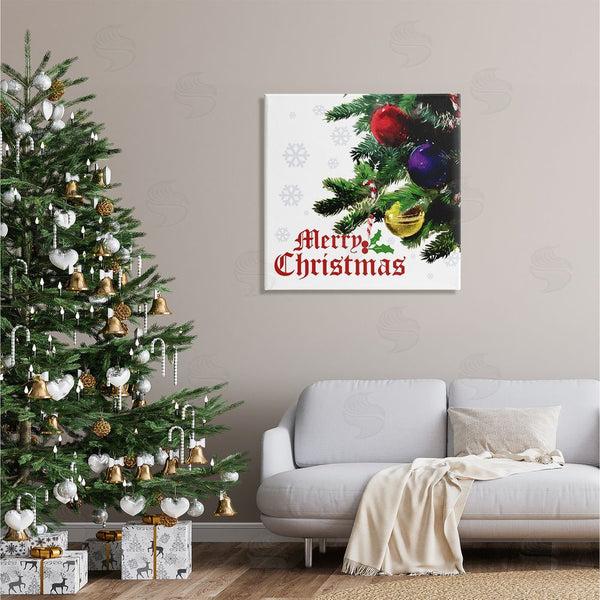Stupell Industries The Saturday Evening Post | Merry Christmas Snowflake Pattern Wall Art