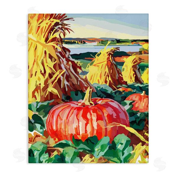stupell industries The Saturday Evening Post | Pumpkin Patch Autumn Landscape