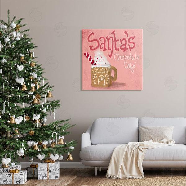 Stupell Industries The Saturday Evening Post | Santa's Chocolate Cafe Sign Wall Art