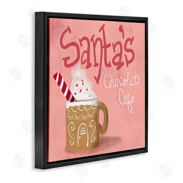 Stupell Industries The Saturday Evening Post | Santa's Chocolate Cafe Sign Wall Art