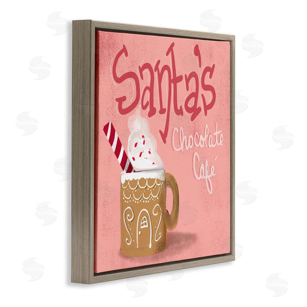 Stupell Industries The Saturday Evening Post | Santa's Chocolate Cafe Sign Wall Art