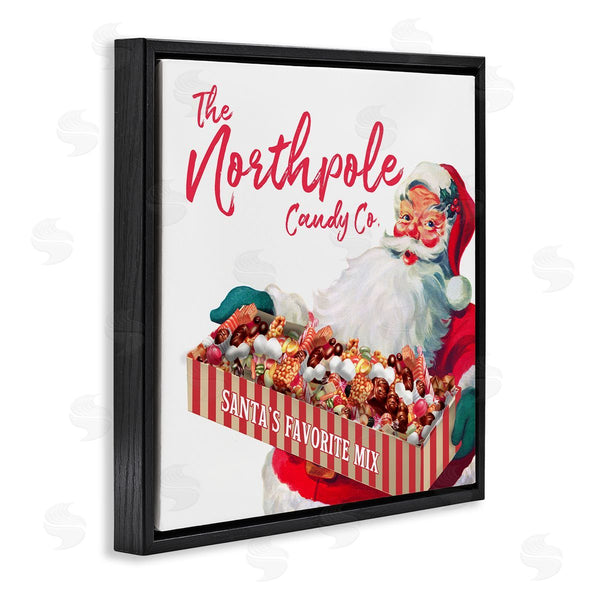Stupell Industries The Saturday Evening Post | Vintage Northpole Candy Santa Claus Wall Art
