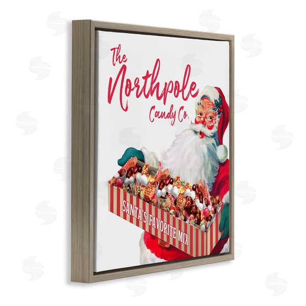 Stupell Industries The Saturday Evening Post | Vintage Northpole Candy Santa Claus Wall Art