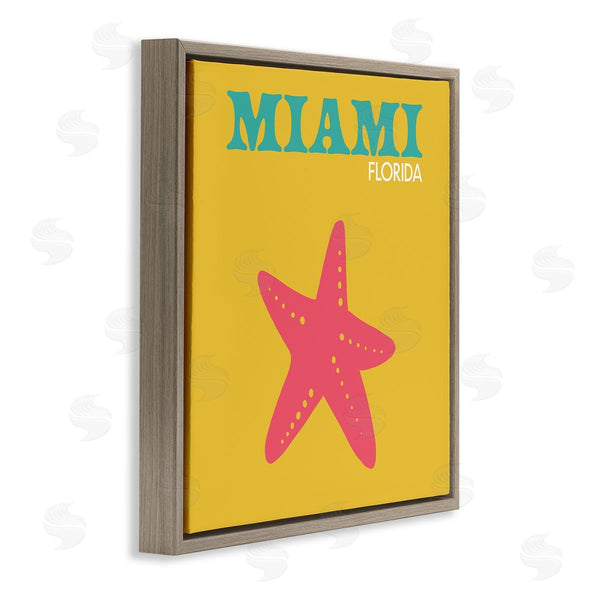 Stupell Industries The Saturday Evening Post | Vivid Miami Starfish Silhouette Wall Art