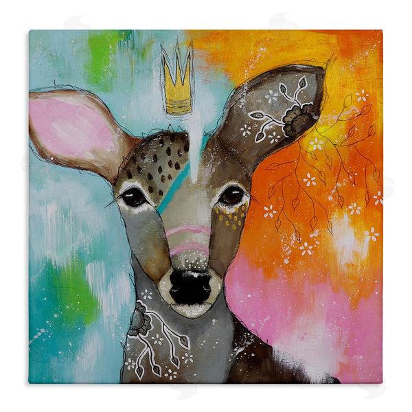 stupell industries The Secret Hermit | Abstract Deer Mystical Forest Animal Wall Art