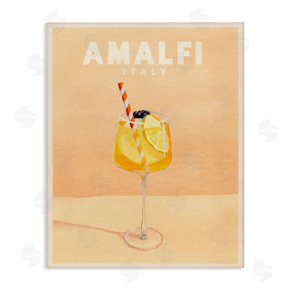 stupell industries The Whiskey Ginger | Amalfi Italy with Cocktail