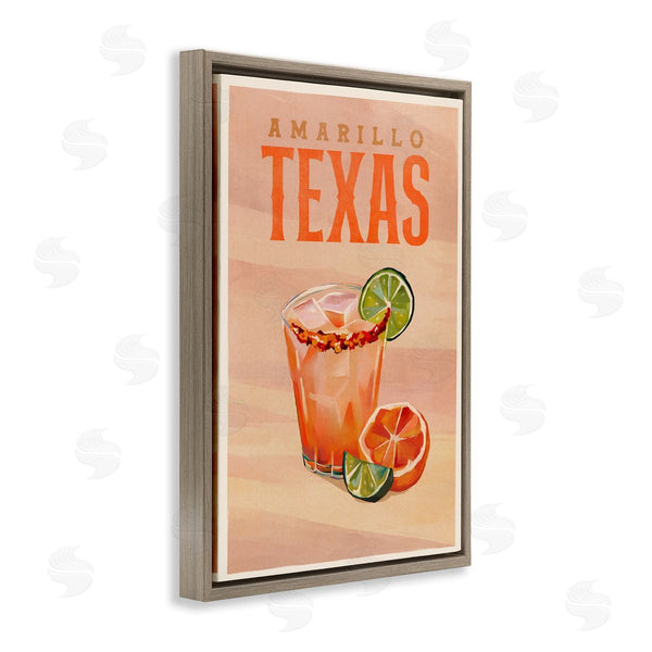 Stupell Industries The Whiskey Ginger | Amarillo Texas Cocktail Wall Art