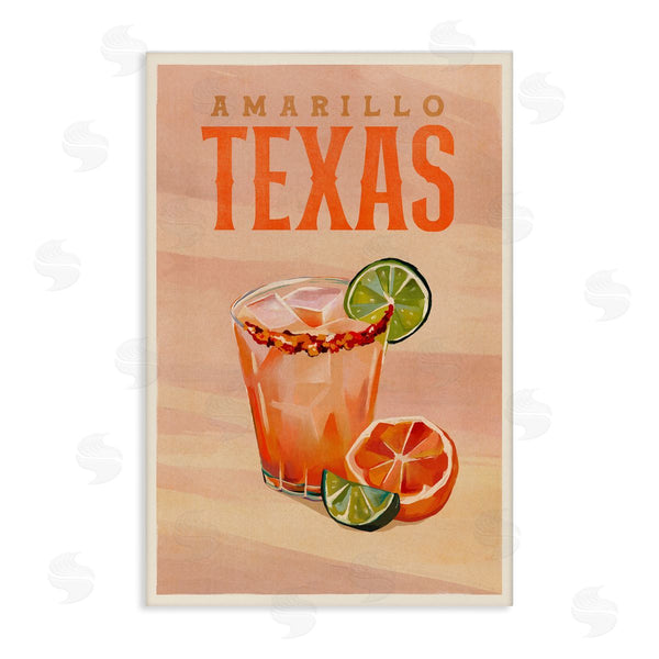 stupell industries The Whiskey Ginger | Amarillo Texas Cocktail Wall Art