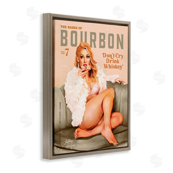 Stupell Industries The Whiskey Ginger | Babes Of Bourbon Girl Wall Art