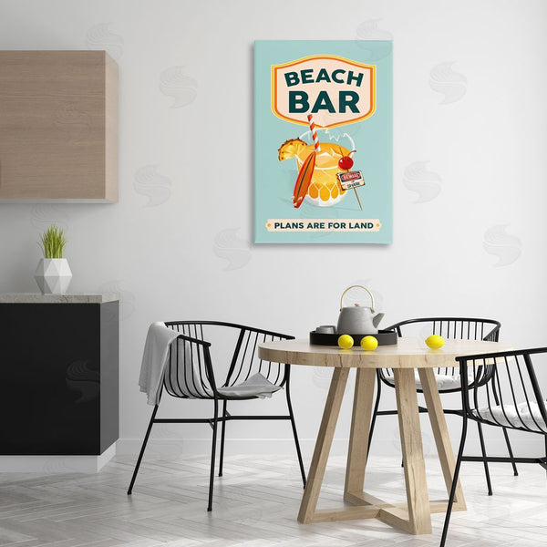 Stupell Industries The Whiskey Ginger | Beach Bar Cocktail Wall Art