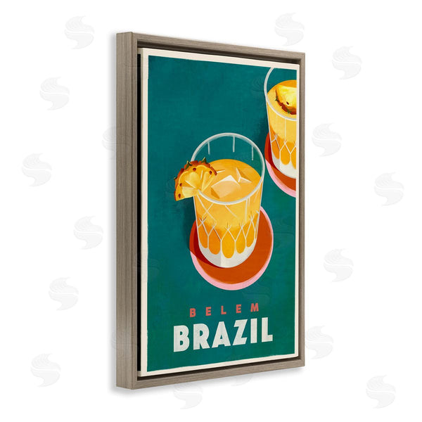 Stupell Industries The Whiskey Ginger | Belem Brazil Cocktail Wall Art
