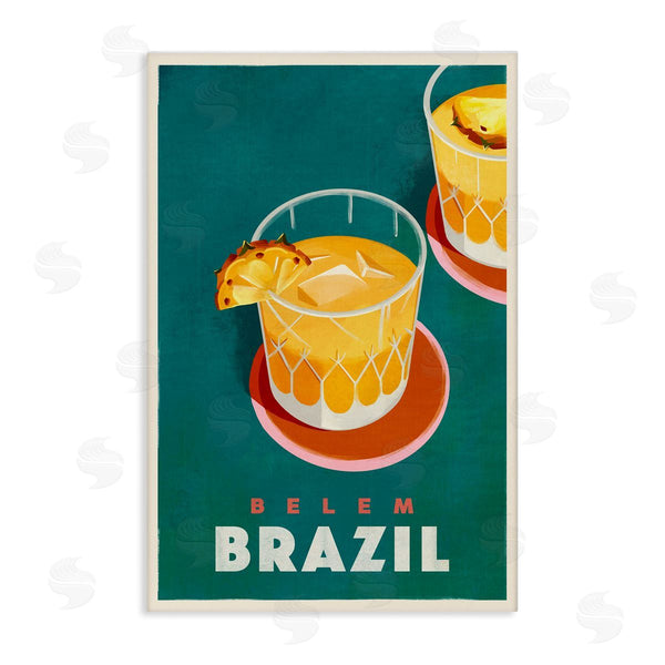 stupell industries The Whiskey Ginger | Belem Brazil Cocktail Wall Art
