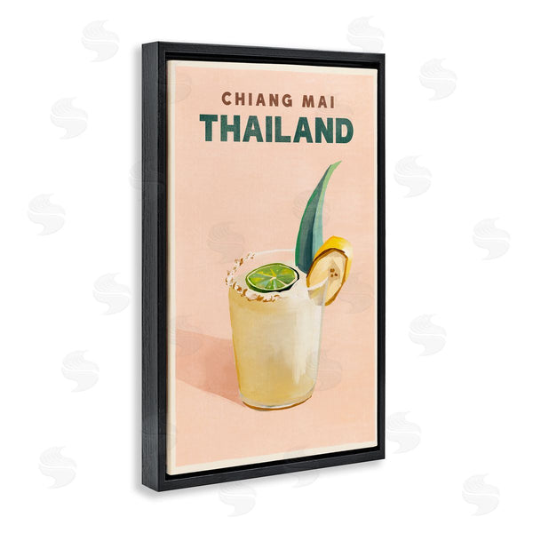 Stupell Industries The Whiskey Ginger | Chiang Mai Thailand Cocktail Wall Art