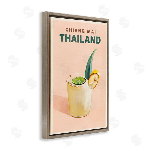 Stupell Industries The Whiskey Ginger | Chiang Mai Thailand Cocktail Wall Art