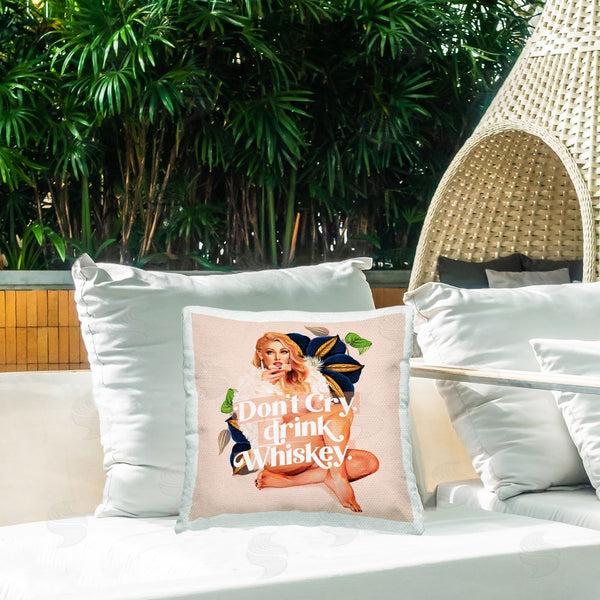 Stupell Industries The Whiskey Ginger | Don't Cry Drink Whiskey Printed Throw Pillow