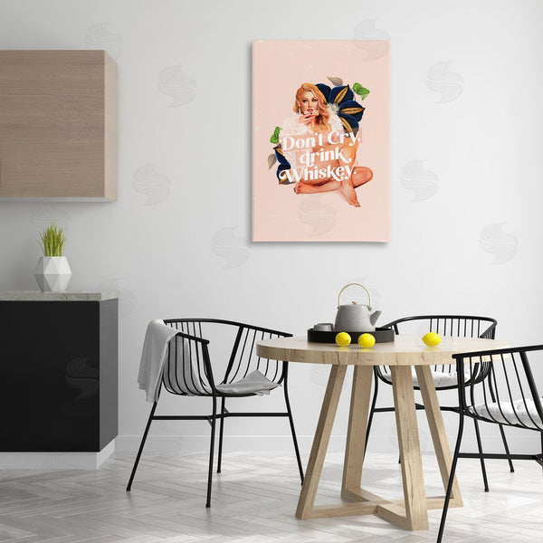 Stupell Industries The Whiskey Ginger | Don't Cry Drink Whiskey Wall Art