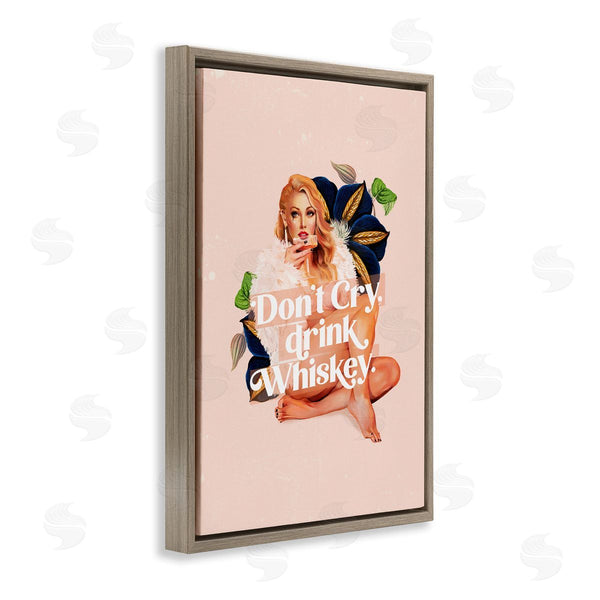 Stupell Industries The Whiskey Ginger | Don't Cry Drink Whiskey Wall Art