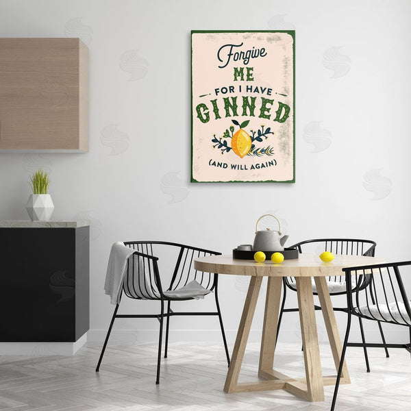 Stupell Industries The Whiskey Ginger | Forgive Me For I Have Ginned Wall Art