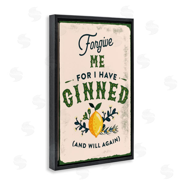 Stupell Industries The Whiskey Ginger | Forgive Me For I Have Ginned Wall Art